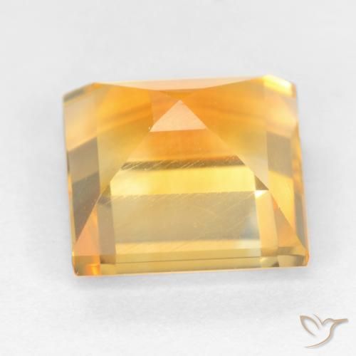 Citrine Gemstone in 8.7 x 8.5 mm Size for Sale, Citrine Stone in Orange-Gold Color
