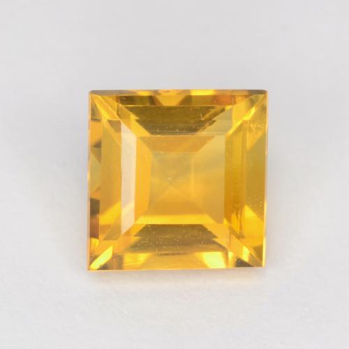 Orange Doré Citrine gemme - 1.1ct Facette Carrée (ID: 547511)