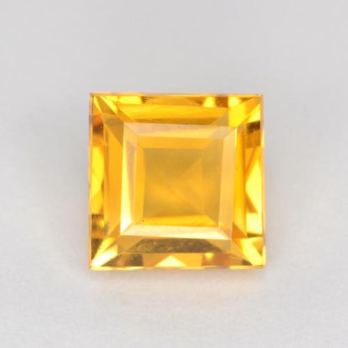 Dorado medio Citrina Gema - 1ct Forma cuadrada (ID: 547513)