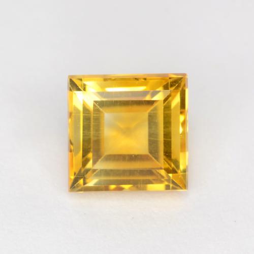 Dorado Citrina Gema - 1.2ct Forma cuadrada (ID: 547516)