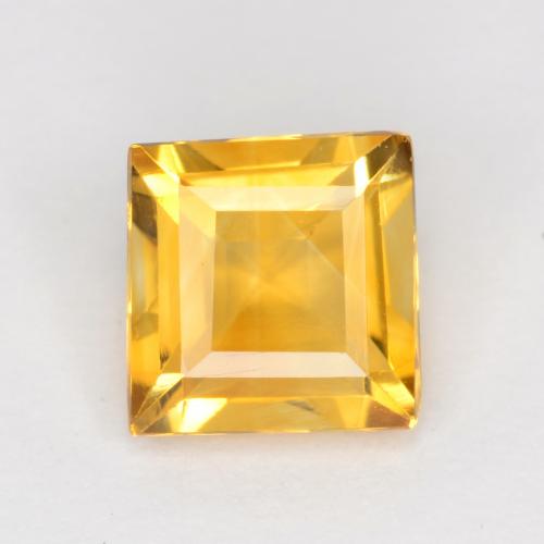 Arancio dorato Citrino Gem - 1ct Taglio quadrato (ID: 547523)
