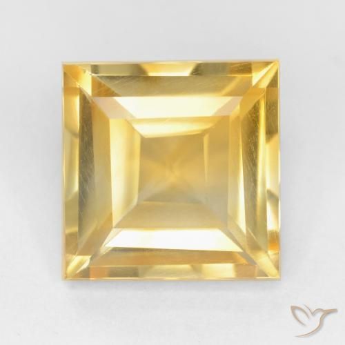 2.21ct Natural Gold Citrine, Square, VS