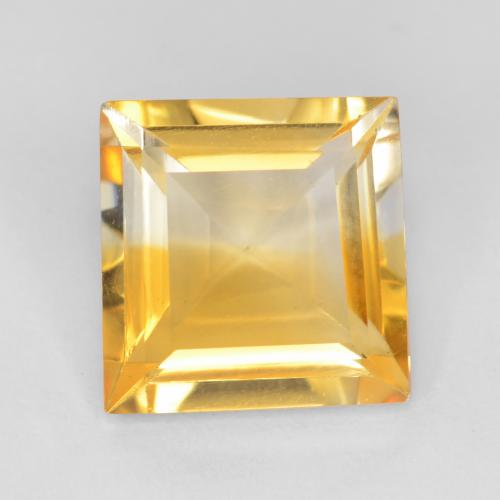 Golden Citrine Gem - 2.6ct Square Facet (ID: 547559)