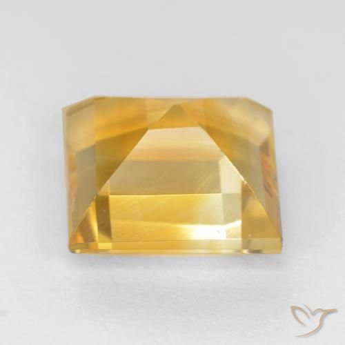 Citrine Gemstone in 8.4 x 8.2 mm Size for Sale, Citrine Stone in Bright Gold Color