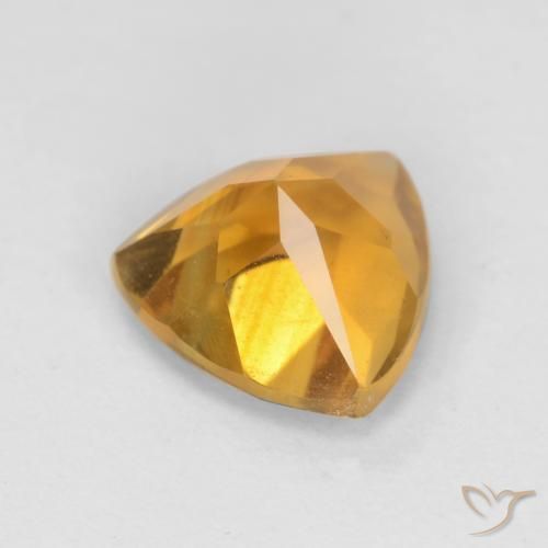 Citrine Gemstone in 7 x 7 mm (calibrated) Size for Sale, Citrine Stone in Deep Orange-Gold Color