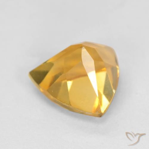 Citrine Gemstone in 7 x 7 mm (calibrated) Size for Sale, Citrine Stone in Dark Golden Color