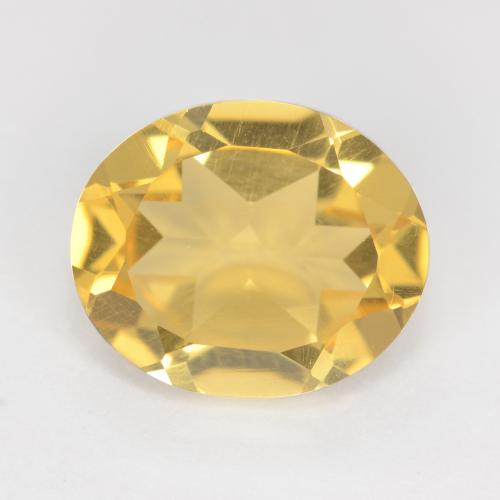 Золотой Цитрин Камень - 3.3ct Фасетный Овал (ID: 548968)