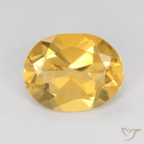 2.50ct Natural Bright Gold Citrine, Oval, VS