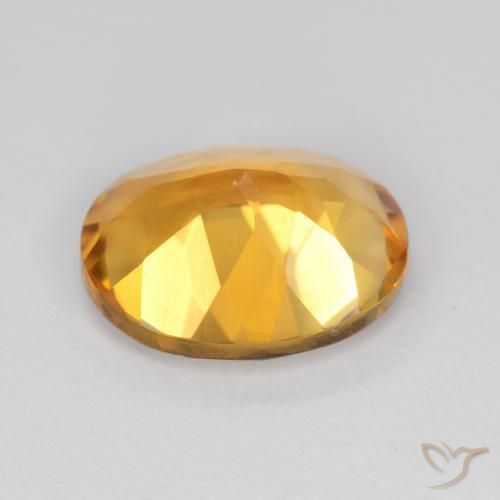 Citrine Gemstone in 11 x 9 mm (calibrated) Size for Sale, Citrine Stone in Orange-Gold Color