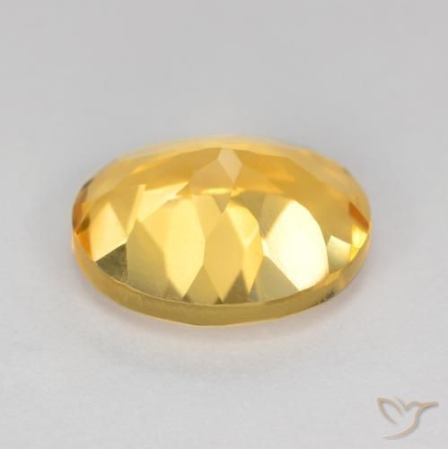Citrine Gemstone in 11 x 9 mm (calibrated) Size for Sale, Citrine Stone in Medium Golden Color