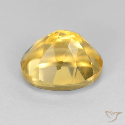 Citrine Gemstone in 11 x 9 mm (calibrated) Size for Sale, Citrine Stone in Medium Golden Color