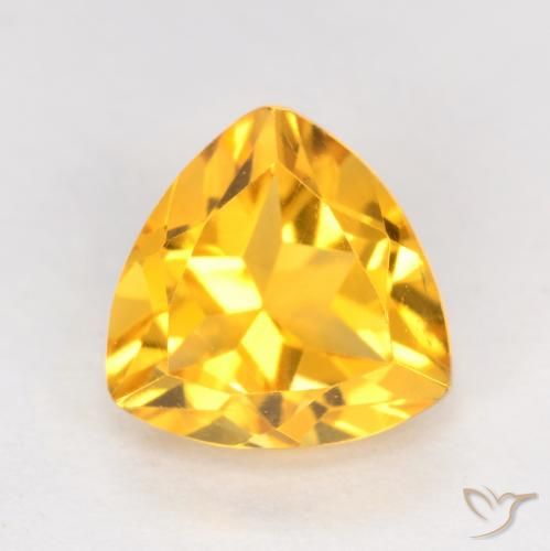 1.21ct Natural Bright Gold Citrine, Trillion, VS