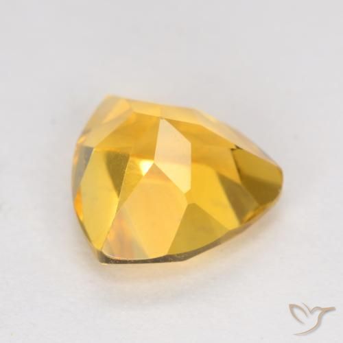 Citrine Gemstone in 7 x 7 mm (calibrated) Size for Sale, Citrine Stone in Bright Gold Color