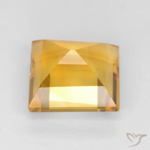 Citrine Gemstone in 9 x 9 mm (calibrated) Size for Sale, Citrine Stone in Golden Orange Color
