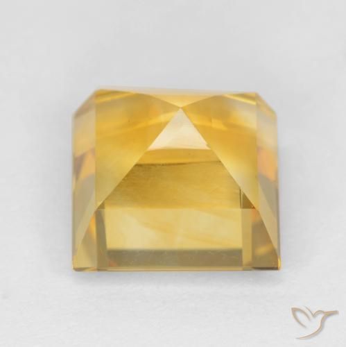 Citrine Gemstone in 9 x 9 mm (calibrated) Size for Sale, Citrine Stone in Golden Orange Color