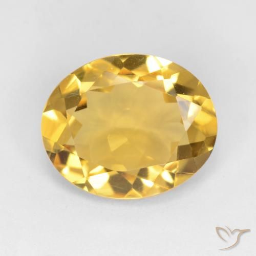 2.90ct Natural Golden Citrine, Oval, VS