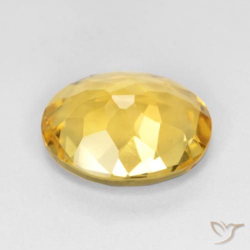 Citrine Gemstone in 11 x 9 mm (calibrated) Size for Sale, Citrine Stone in Golden Color