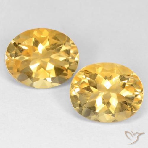 Golden Orange Citrine Gem - 3.3ct Oval Facet (ID: 549173)