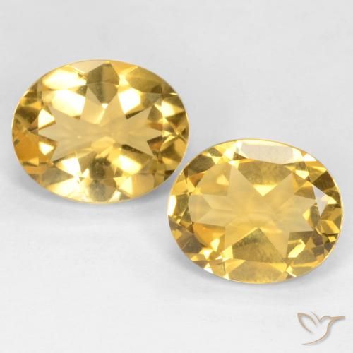 6.05ctw Natural Medium Gold Citrine, Oval, VS