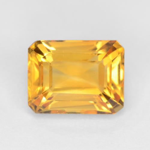 Golden Orange Citrine Gem - 1.9ct Octagon Facet (ID: 550360)