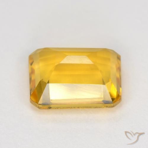 Citrine Gemstone in 8 x 6 mm (calibrated) Size for Sale, Citrine Stone in Medium Gold Color