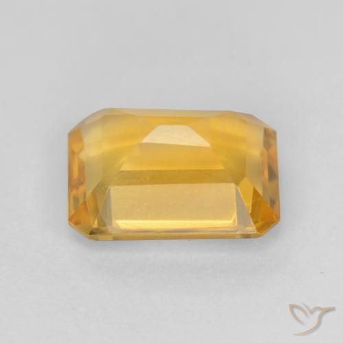 Citrine Gemstone in 8 x 6 mm (calibrated) Size for Sale, Citrine Stone in Golden Orange Color