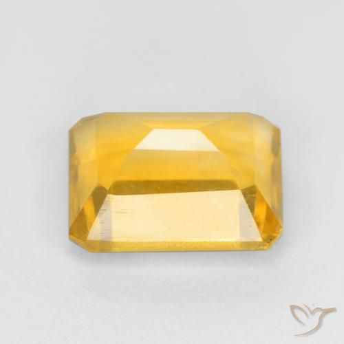 Citrine Gemstone in 8 x 6 mm (calibrated) Size for Sale, Citrine Stone in Bright Gold Color