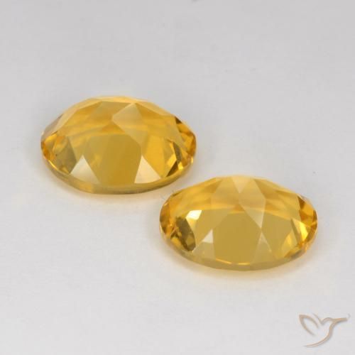 Citrine Gemstones in 11 x 9 mm (calibrated) Size for Sale, Citrine Stones in Golden Color