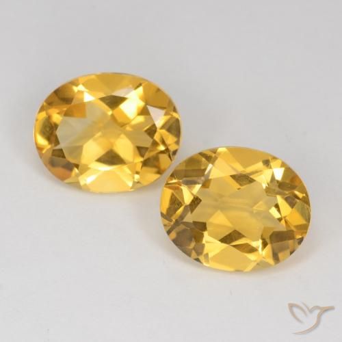 6.11ctw Natural Golden Citrine, Oval, VS