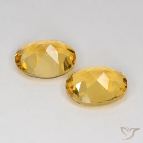 Citrine Gemstones in 11 x 9 mm (calibrated) Size for Sale, Citrine Stones in Golden Color