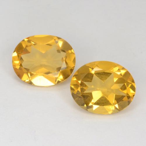 Deep Gold Цитрин Камень - 3.2ct Фасетный Овал (ID: 550604)