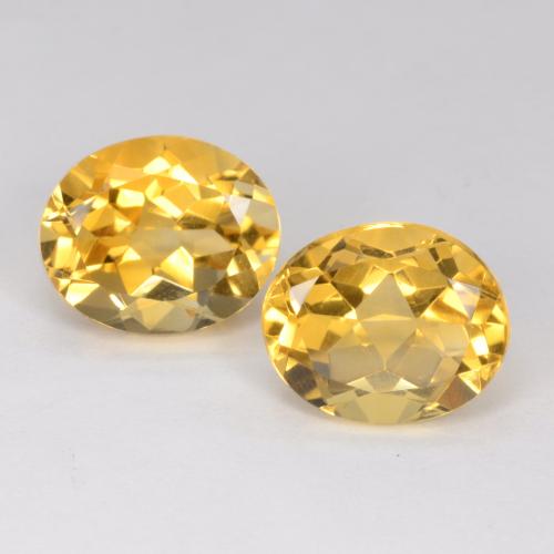 Золотой Цитрин Камень - 3.7ct Фасетный Овал (ID: 550605)