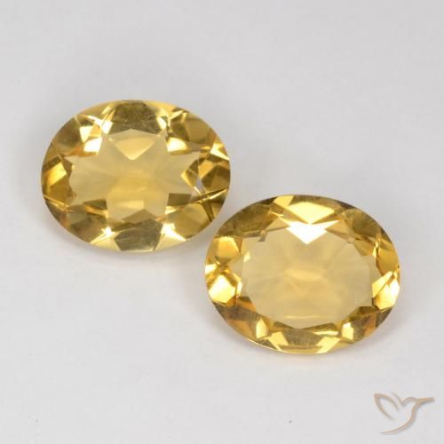 5.41ctw Natural Golden Orange Citrine, Oval, VS