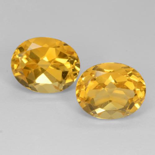 Medium Golden Цитрин Камень - 4.2ct Фасетный Овал (ID: 550734)
