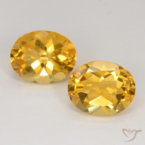 7.48ctw Natural Golden Orange Citrine, Oval, VS