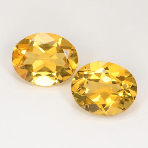 Medium Golden Citrine Gem - 3ct Oval Facet (ID: 550738)