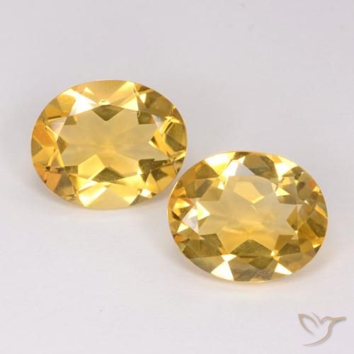 5.81ctw Natural Golden Orange Citrine, Oval, VS