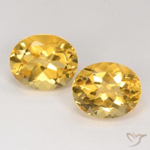 7.26ctw Natural Medium Golden Citrine, Oval, VS