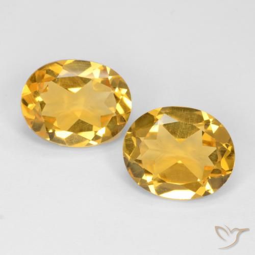6.10ctw Natural Golden Citrine, Oval, VS
