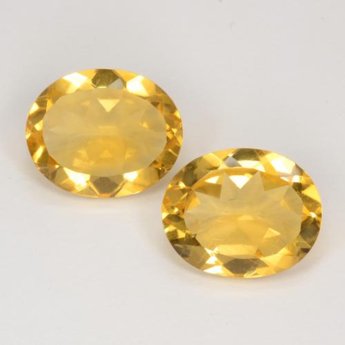 Medium Golden Цитрин Камень - 3ct Фасетный Овал (ID: 550744)