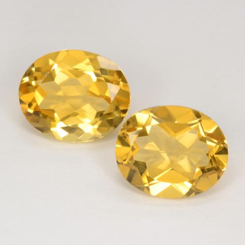 Medium Golden Цитрин Камень - 3.2ct Фасетный Овал (ID: 550745)