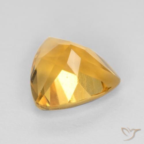 Citrine Gemstone in 7 x 7 mm (calibrated) Size for Sale, Citrine Stone in Deep Golden Orange Color