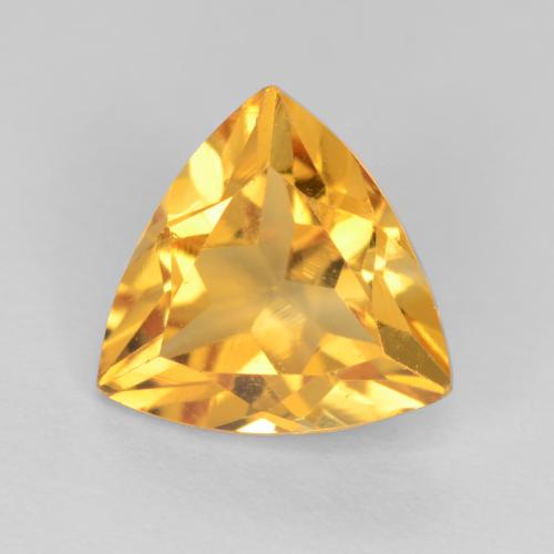 Золотисто-оранжевый Цитрин Камень - 1ct Огранка Триллион Фасетная (ID: 550821)
