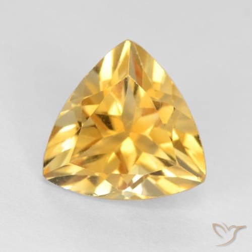1.13ct Natural Bright Gold Citrine, Trillion, VS