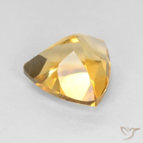 Citrine Gemstone in 7 x 7 mm (calibrated) Size for Sale, Citrine Stone in Bright Gold Color