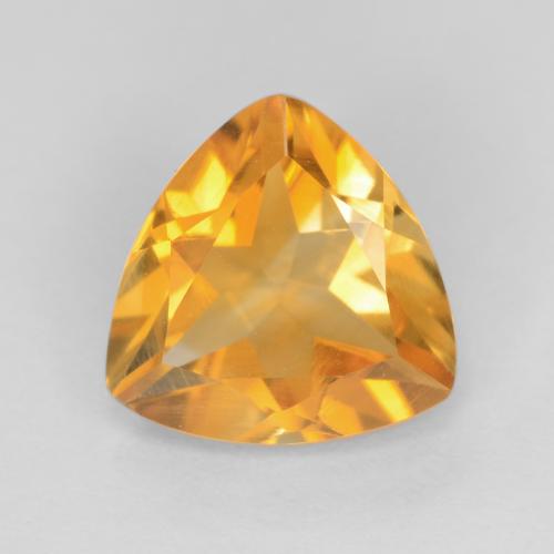 Medium Orange Цитрин Камень - 1ct Огранка Триллион Фасетная (ID: 550823)