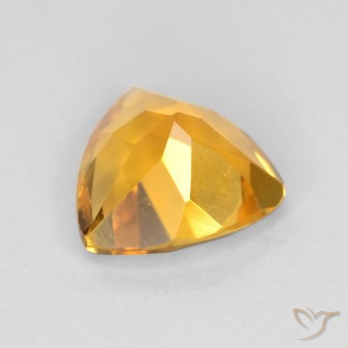 Citrine Gemstone in 7 x 7 mm (calibrated) Size for Sale, Citrine Stone in Golden Orange Color