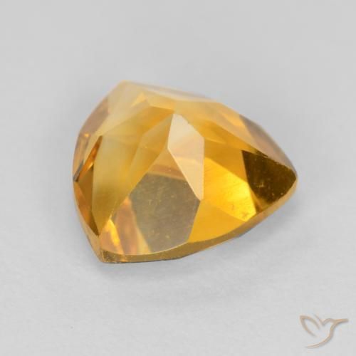 Citrine Gemstone in 7 x 7 mm (calibrated) Size for Sale, Citrine Stone in Golden Orange Color