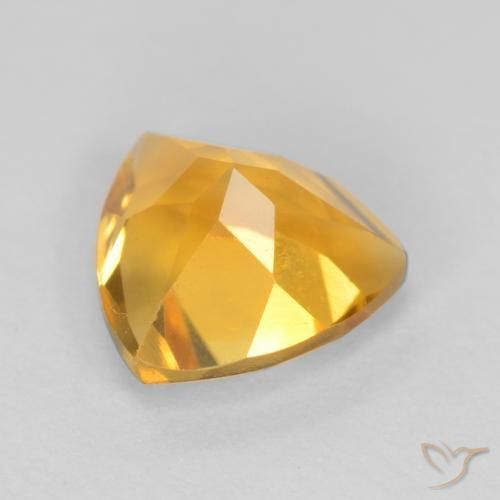 Citrine Gemstone in 7 x 7 mm (calibrated) Size for Sale, Citrine Stone in Medium Golden Color