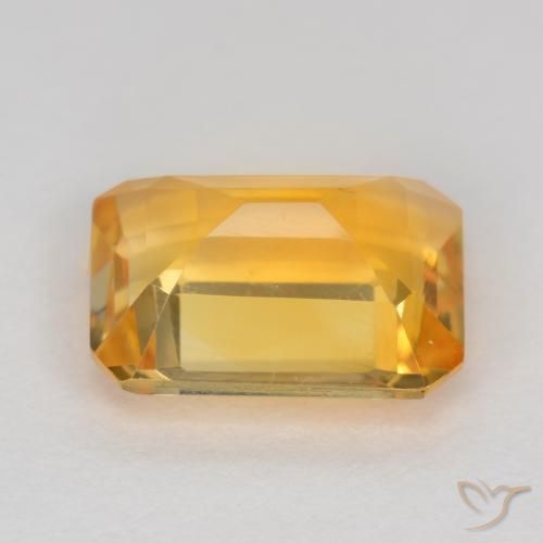 Citrine Gemstone in 8 x 6 mm (calibrated) Size for Sale, Citrine Stone in Deep Golden Orange Color
